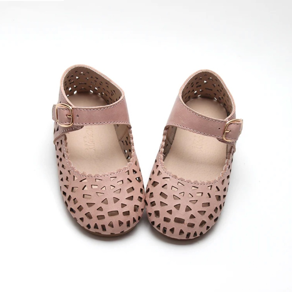Consciously Baby Leather Boho Mary Janes